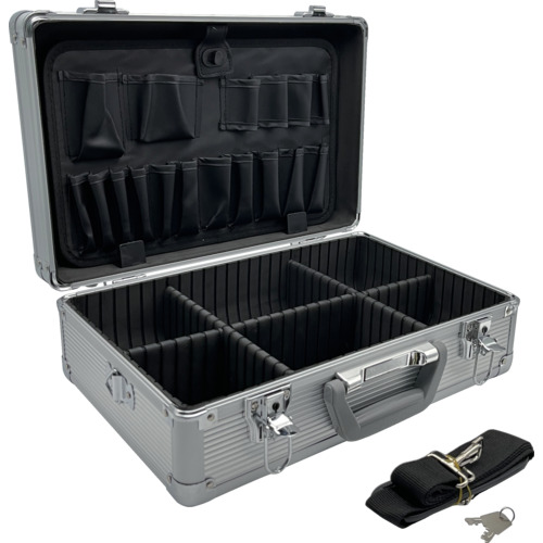 trusco铝制盒单一开放386x245x128银 TAC-11