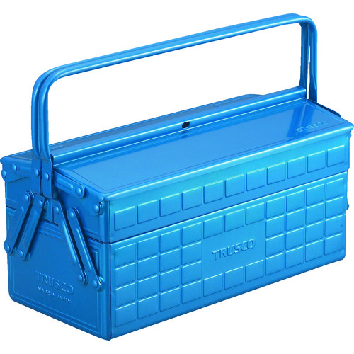 ＴＲＵＳＣＯ　２段工具箱　３５０Ｘ１６０Ｘ２６０　ブルー ST-3500-B