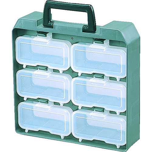 IRIS 231011零件存储单元盒（有6个腰部病例） UC-6W