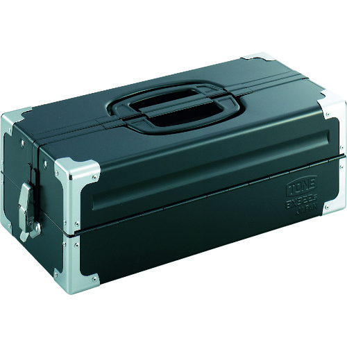 音调钢工具盒工具盒（金属）V形2层哑光黑色外部尺寸160mm BX322SBK