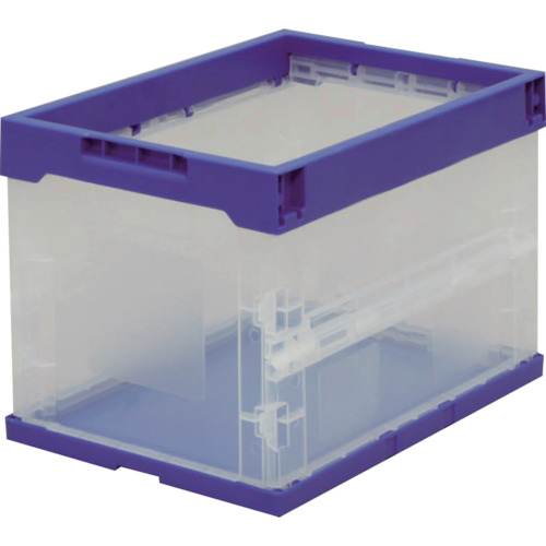 Iris 557697硬折叠容器蓝色/清除 HDOC-20L