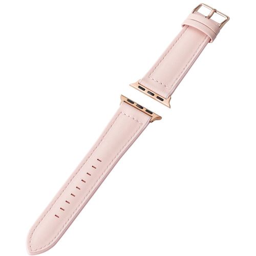 Elecom Apple Watch 41/40/38mm乐队杂交皮革粉红色 AW-41BDLHVPN