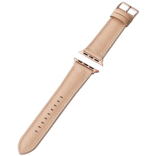 Elecom Apple Watch 41/40/38mm乐队混合型皮革米色 AW-41BDLHVBE