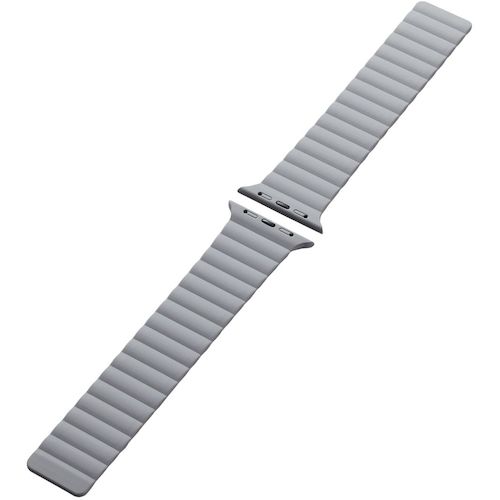 Elecom Apple Watch 49/45/44/42mm带磁铁硅胶灰色 AW-45BDMAGGY