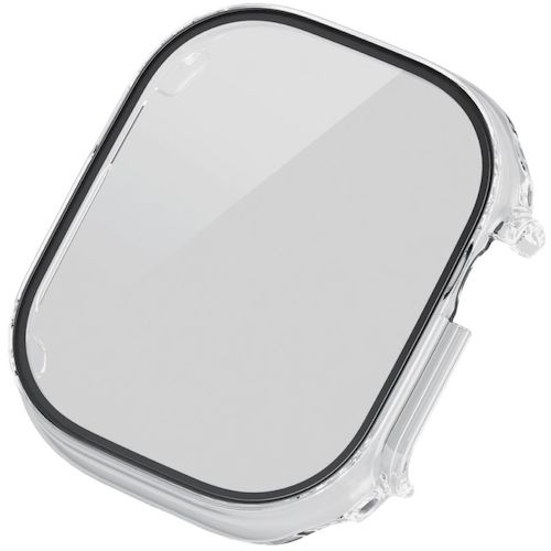 Elecom Apple Watch Ultra 49mm高级玻璃大猩猩陶瓷外套清除的全套盖套 AW-22CFCGOCCR