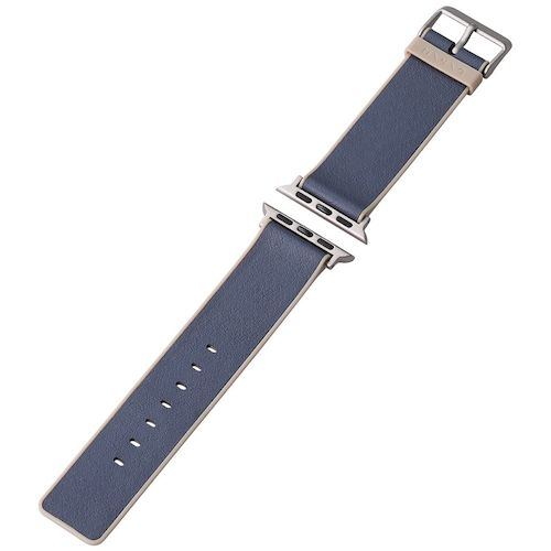 Elecom Apple Watch 41/40/38mm乐队Minio Horizon Navy X Misty Brown AW-41BDMNONV