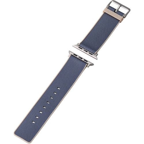 Elecom Apple Watch 45/44/42mm乐队Minio Horizon Navy Navy X Misty Brown AW-45BDMNONV