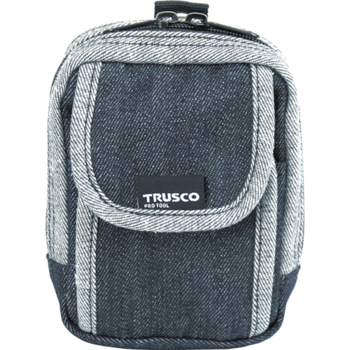 [停产] Trusco [售罄并停止]牛仔布手机盒2个口袋黑色 TDC-H102