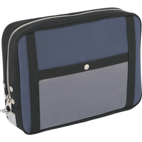 Sanei Canvas Mail Pouch（L）带马蹄锁金属配件海军 PL-U-03