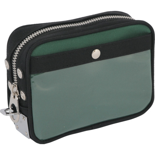 带有马蹄锁金属苔藓绿色的Sananei帆布邮件袋（SS） PSS-U-07