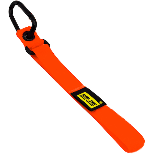 带孔孔的RIP-tie携带胶带支架19mm x 406mm 1片霓虹灯橙色 CT-A-NO