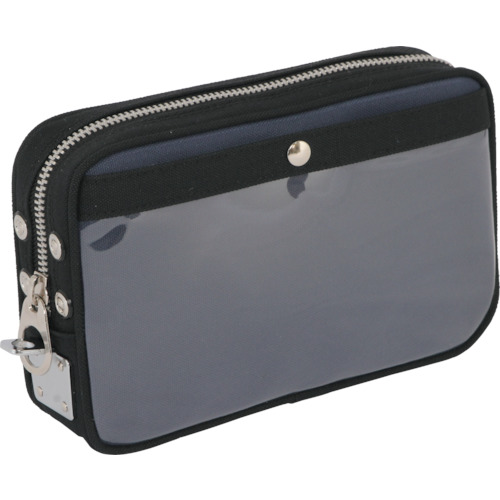 带有马蹄锁金属配件海军的Sananei帆布邮件袋（S） PS-U-03