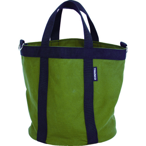 trusco柔软的硬电工桶φ240x240橄榄单调颜色 TSDB-240-OD