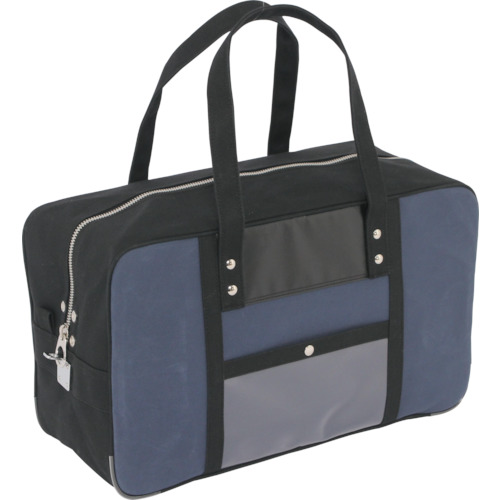 Sanei Boston（L）马蹄锁，带有帆布邮件的金属配件，海军蓝色 BTL-U-03