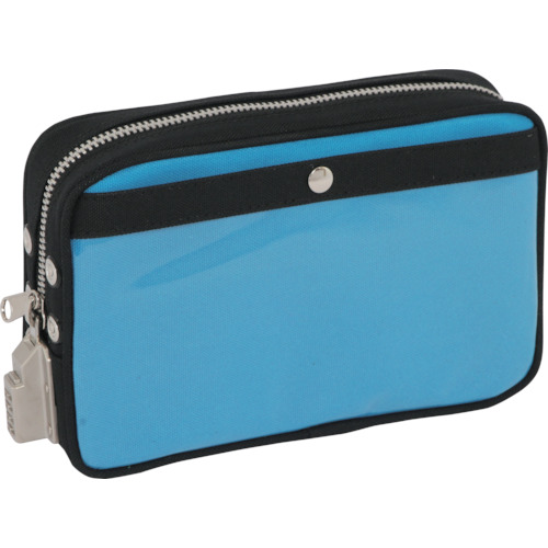 带有SED-1锁的Sanei Canvas Mail Pouch（S），蓝色 PS-SED-09