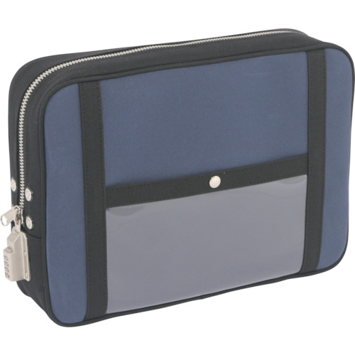带有SED-1锁的Sanei Canvas Mail Pouch（LL），海军蓝色 PLL-SED-03