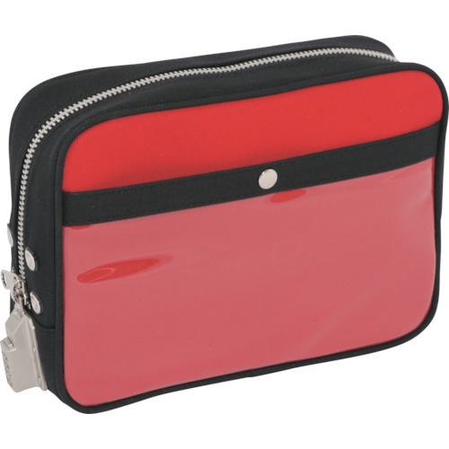 带有SED-1平板电脑的Sanei Canvas Mail Pouch（M）红色 PM-SED-02