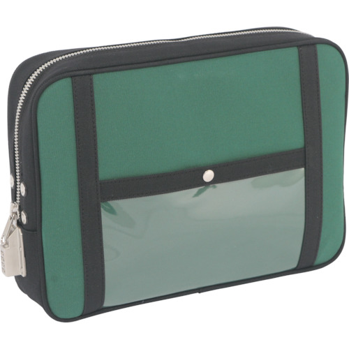 带有SED-1 Lock Moss Green的Sanei Canvas Mail Pouch（LL） PLL-SED-07