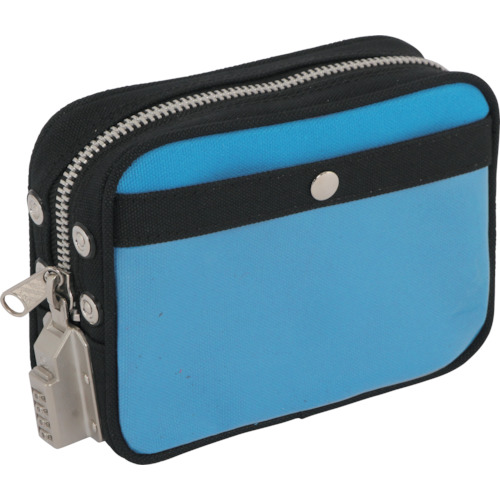 带有SED-1锁的Sanei Canvas Mail Pouch（SS），蓝色 PSS-SED-09