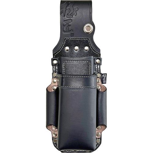 最佳工具工具支架Gokusho黑色黑色牛皮皮革钣金剪（2层） + Grab Chopstick支架II GK-2DBA-2