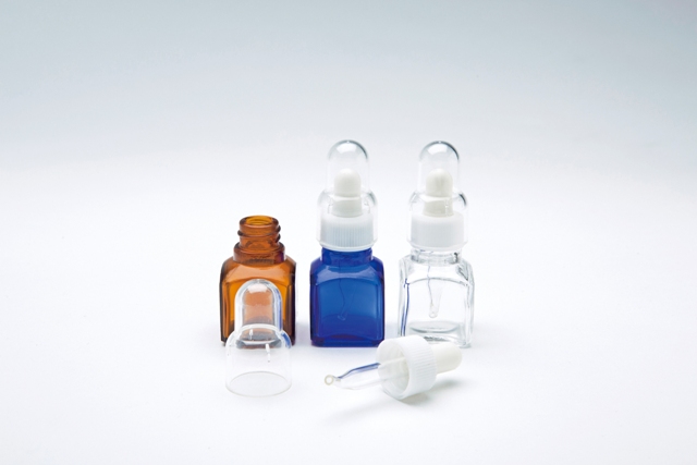 Horiuchi Seisakusho硅胶药瓶带螺钉9cc G-04 EyeDropper透明27x27x68mm