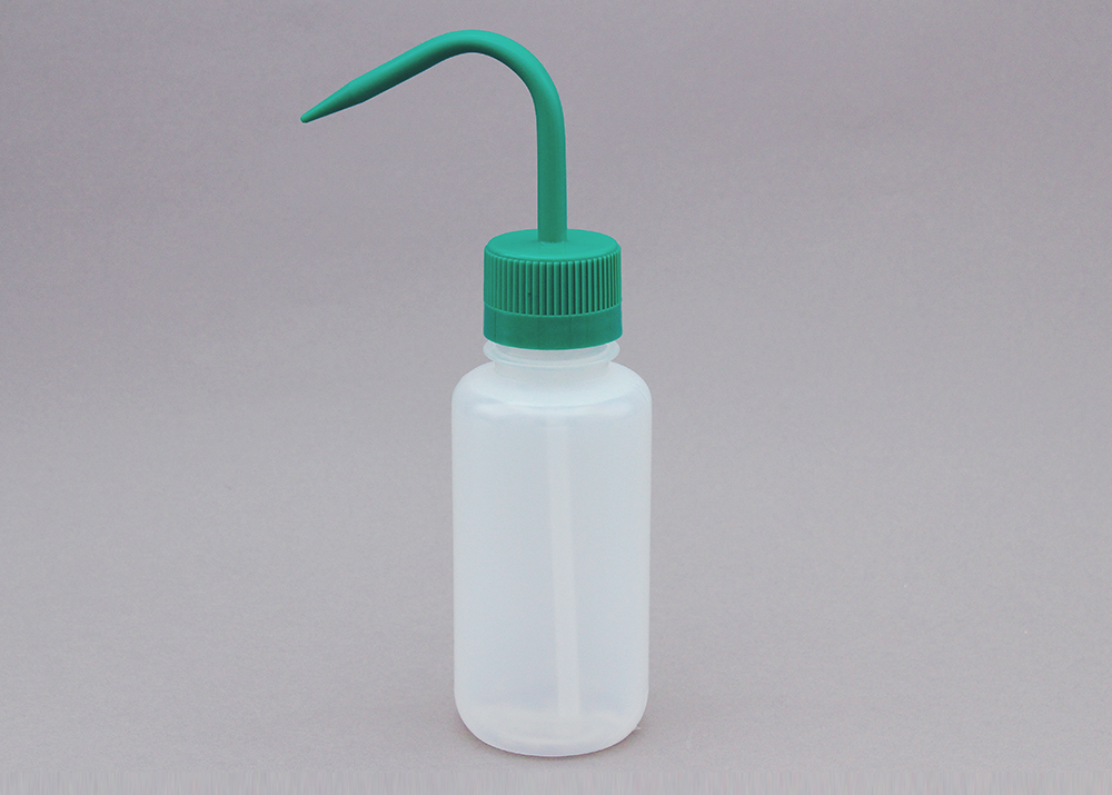 宽口洗瓶（LDPE）盖（PP）250毫升绿色
