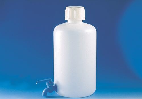 聚（PE）公鸡，带瓶子，底部罐子，细口，30升