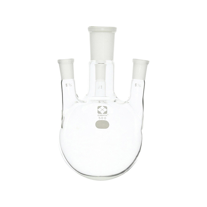 共通折合四口丸底フラスコ 500mL  005340-29500