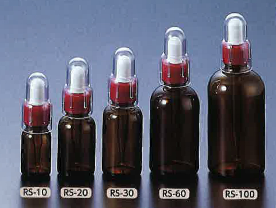 蜘蛛瓶RS-100棕色，直。 nr