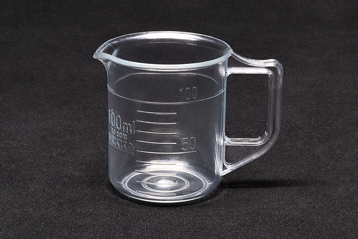 带手柄的TPX烧杯100毫升，比例尺
