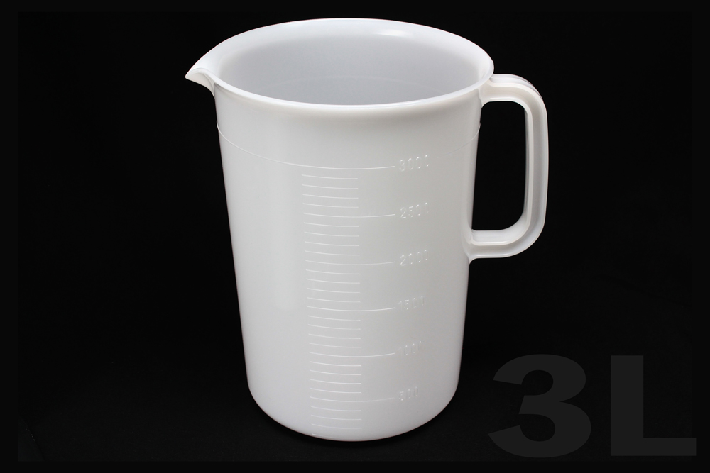聚乙烯烧杯，3L，一只手，尺度