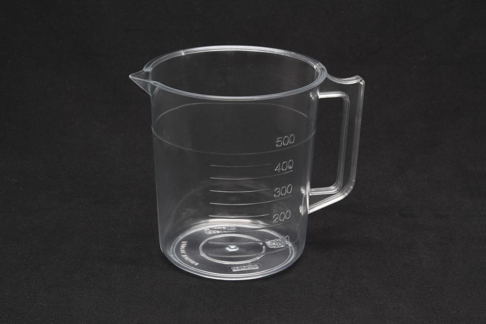 TPX烧杯500ml带手柄，比例尺