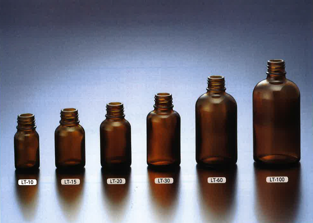 LT薄口标准瓶，棕色LT-100无分区（100件）