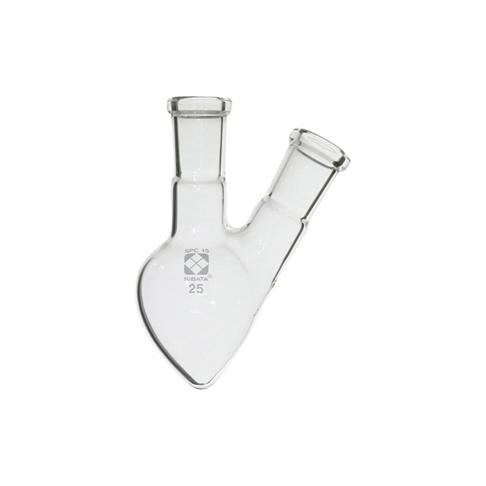 SPC二口梨形フラスコ 25mL  030160-1525