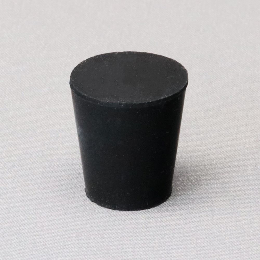 天然橡胶塞子，黑色，No01，14mm x 10.5mm x 15.5hmm