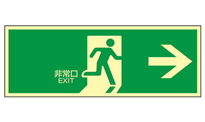 高亮度撤离指南（疏散端口标志）发光LE-1801 120 x 360mm