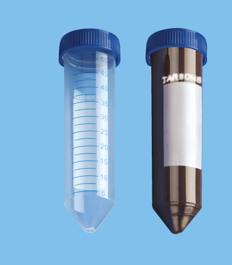 Spinwin Brown锥沉降管PP盖HDPE 50ml灭菌架