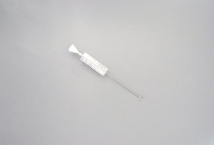 注射器洗涤刷10cc（PBT发材材料：白色）刷长70mm x直径φ22mmx总长度220mm（10件）