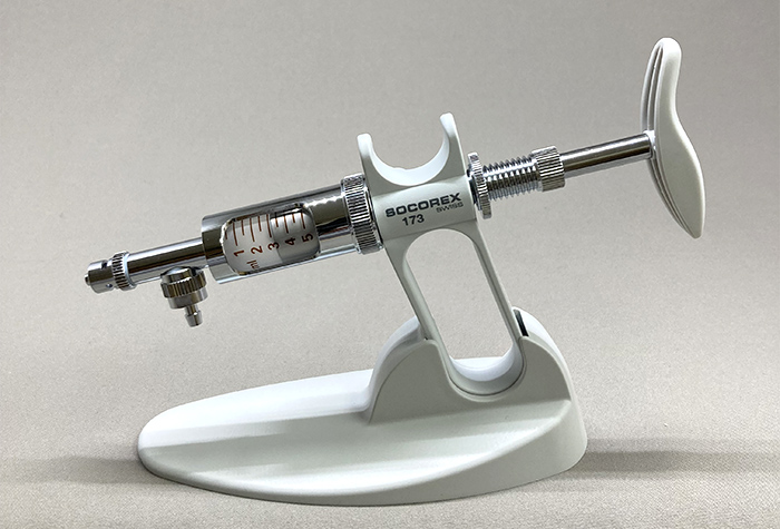 Socolex SH经典连续分配器容量：0.5〜5ml标度间隔：0.5ml