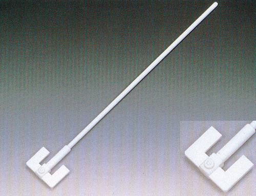 PTFE W型撹拌棒(固定式羽根付) 625mm×8Φ