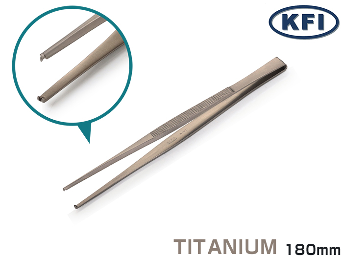 精密镊子K-17钛V18B-180mm（178123）