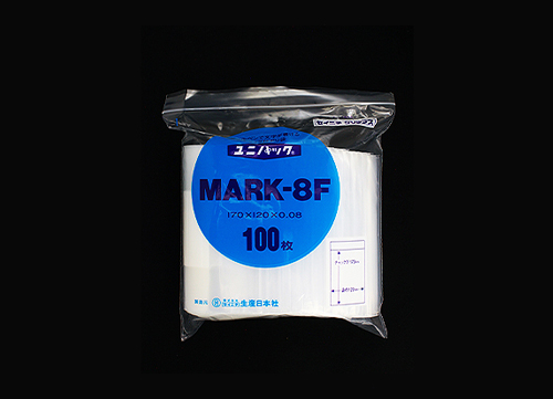 Unipack标记（透明）8F 170 x 120毫米x 0.08毫米厚（包括100张纸）