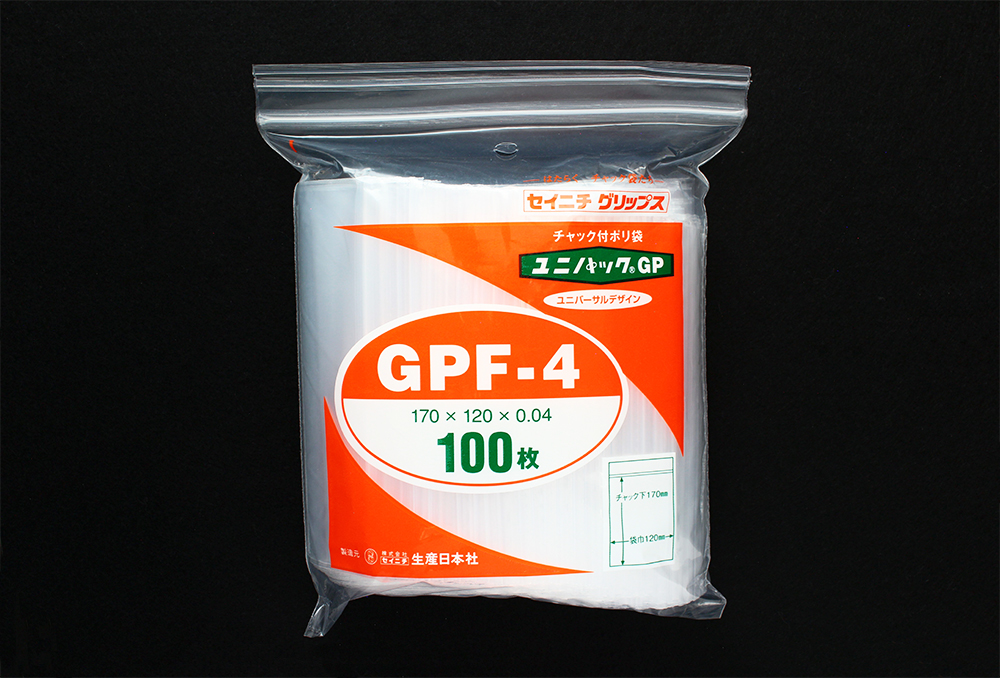 Unipack GP GPF-4 170 x 120毫米x 0.04毫米厚（100张）