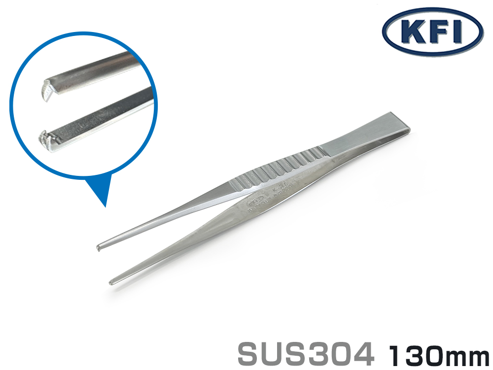 精密镊子K-37不锈钢V13B-130mm（373121）