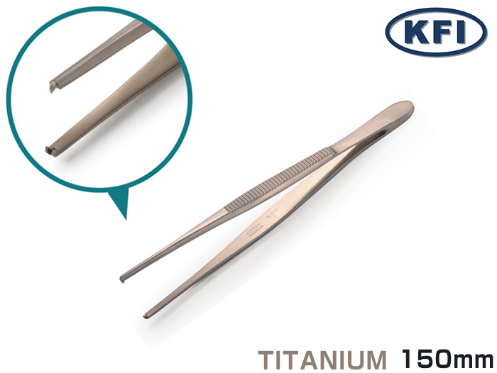 精密镊子K-17钛W15B-150mm（175223）