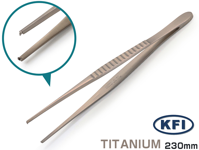 精密镊子K-37钛W23B-230mm（379223）