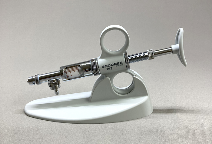 Socolex SH经典连续分配器容量：0.3〜2ml刻度间隔：0.1ml