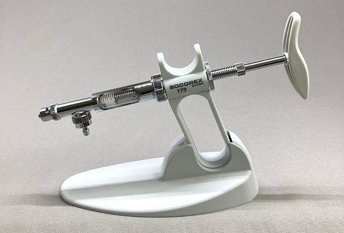 Socolex SH经典连续分配器容量：0.1〜1ml标度间隔：0.05ml