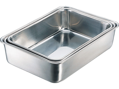 Eco Clean 18-8 Deep Type Band No. 9 365 x 265 x 94毫米Eco Clean Processing在18-8不锈钢上