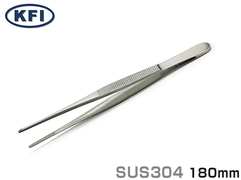 精密镊子K-17不锈钢W18A-180mm（178211）